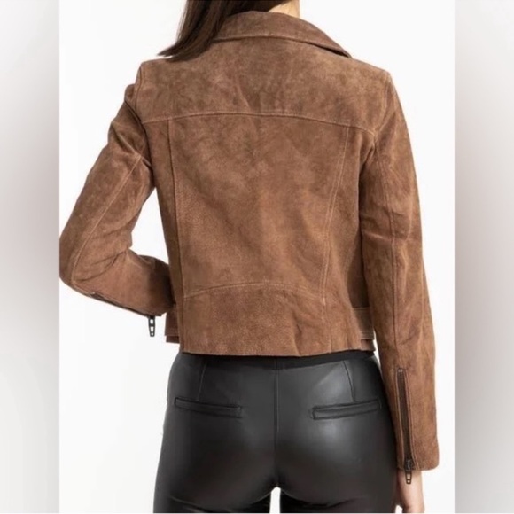 BLANKNYC Suede Moto Jacket Caramel Macchiato (NEVER WORN) - Picture 3 of 9